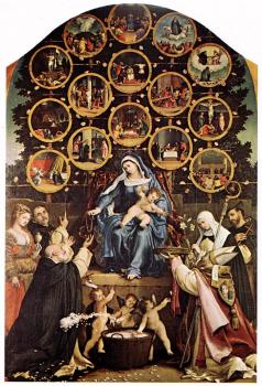 Lorenzo Lotto : Madonna of the Rosary